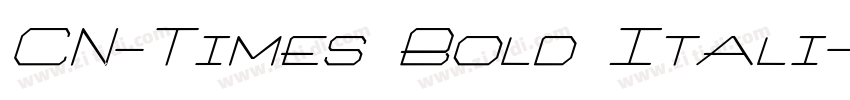 CN-Times Bold Itali字体转换